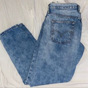 Levi 501 Ripped Boyfriend Jeans